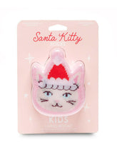 Load image into Gallery viewer, 3D Packaged Crew Socks - Kids - Holiday - Santa Kitty -Pink.
