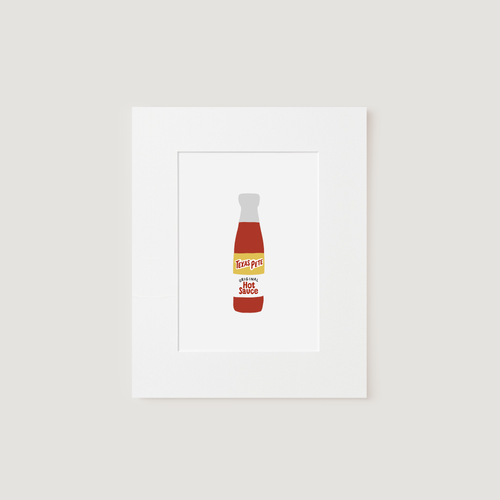 Matted Art Print, Texas Pete.