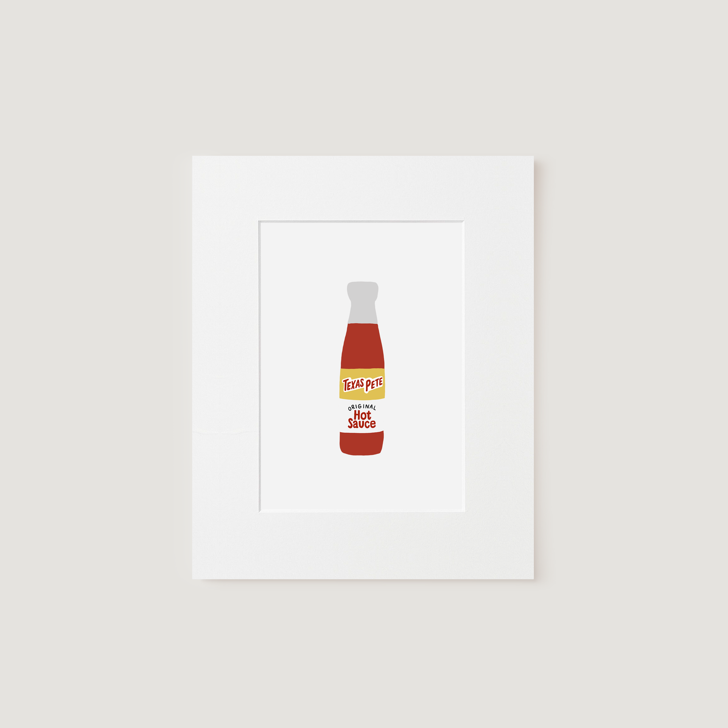 Matted Art Print, Texas Pete.