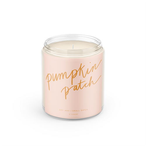 Pumpkin Patch: 8 oz Soy Wax Hand-Poured Candle.