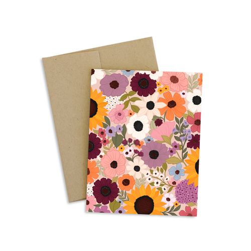 Rainbow Garden Greeting Card.