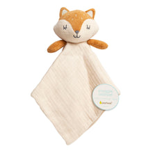 Load image into Gallery viewer, Fox Snuggle Blanket, Organic Cotton Muslin.
