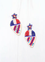 Load image into Gallery viewer, Freedom Snow Cone Earrings.
