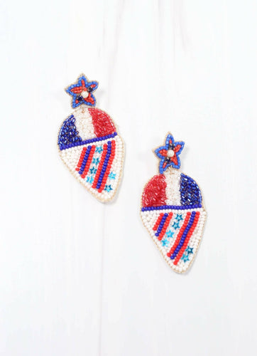 Freedom Snow Cone Earrings.