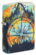 Load image into Gallery viewer, Compass Design Zippo Lighter.
