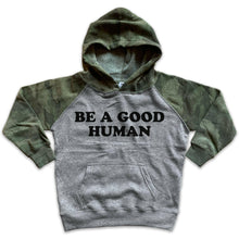 Load image into Gallery viewer, Good Human Pullover Hoodie.
