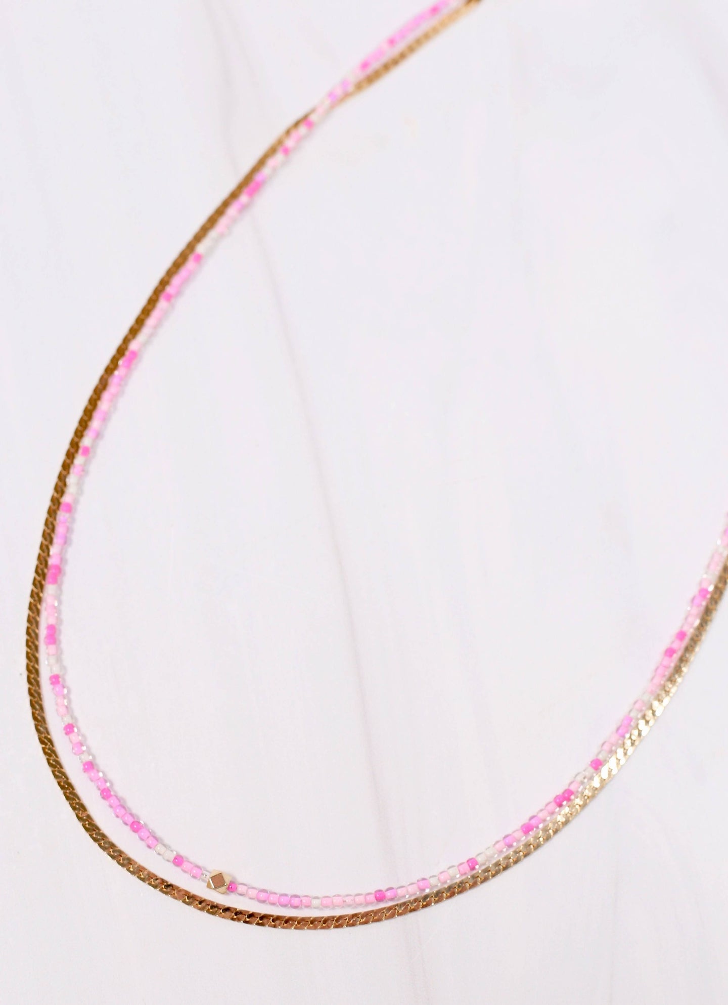 Sambro Layered Necklace PINK.