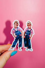 Load image into Gallery viewer, Young Mary Kate And Ashley Sticker, 90's Throwback Cartoon.
