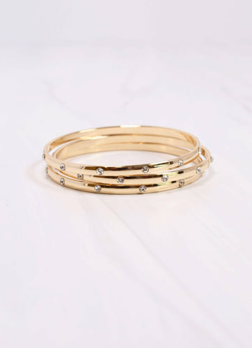 Ritter CZ Bangle Set GOLD.