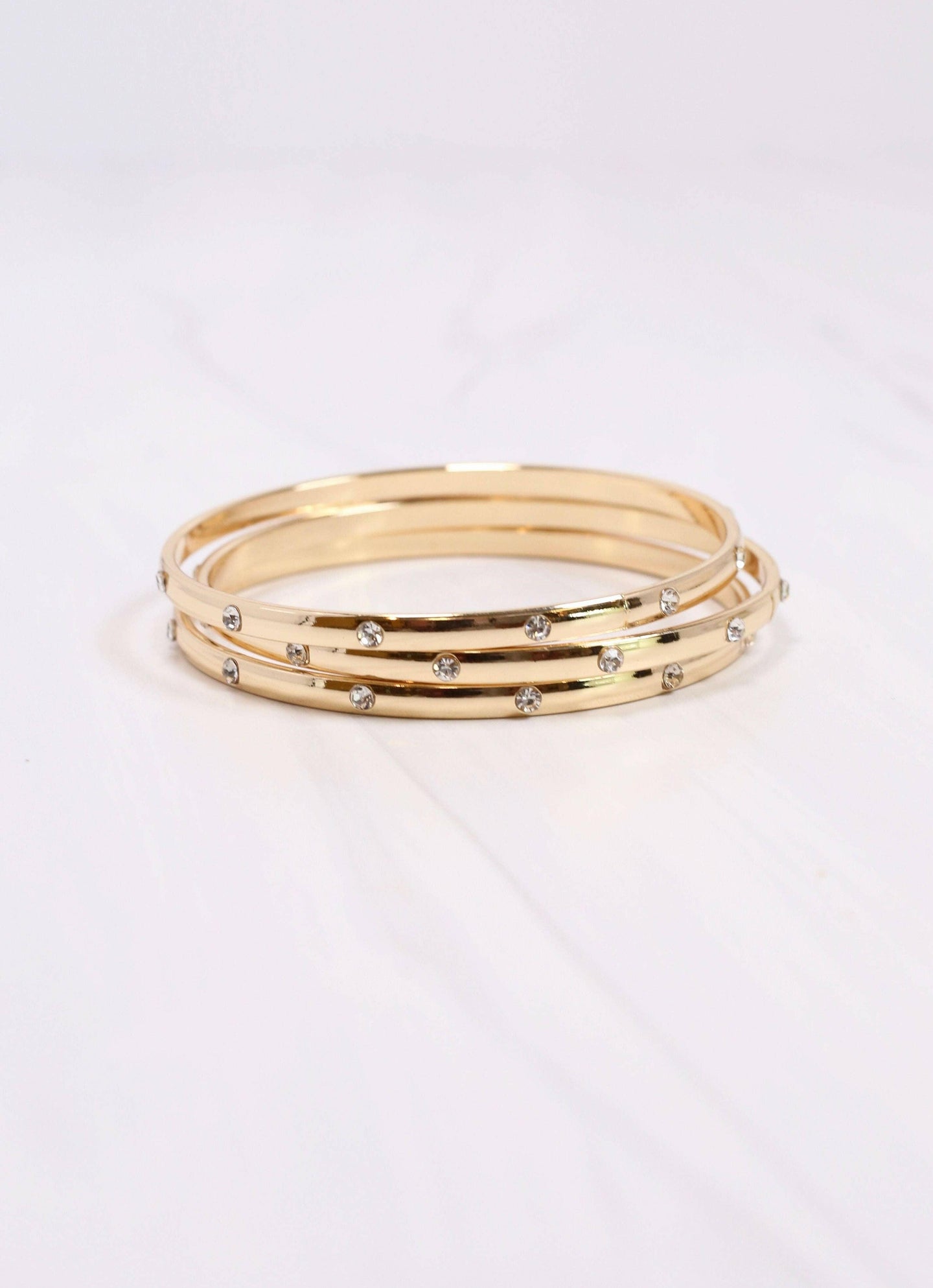 Ritter CZ Bangle Set GOLD.