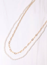 Load image into Gallery viewer, Vaughn Layered Pearl Necklace GOLD.

