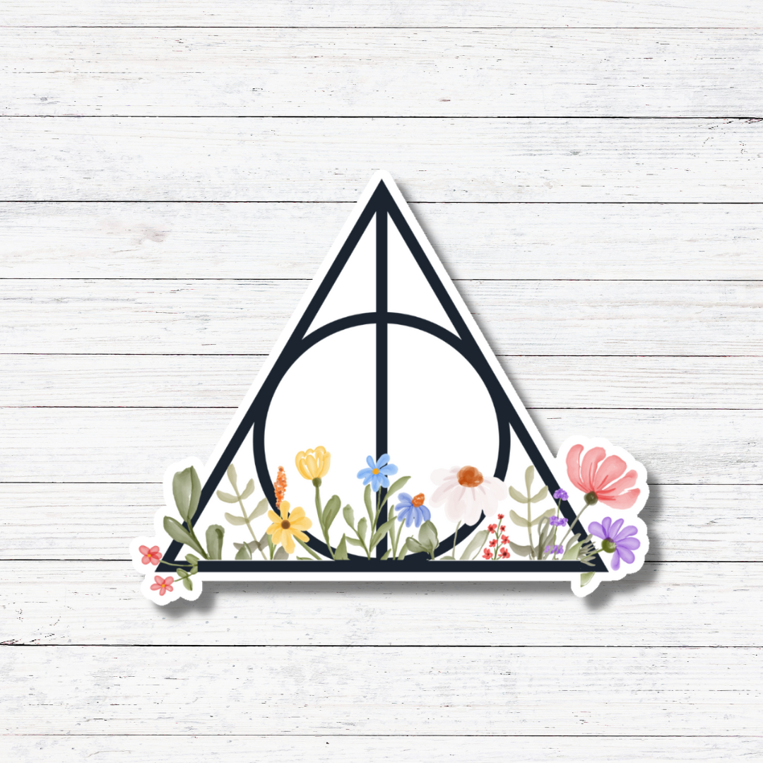 Deathly Hallows-Harry Potter Sticker/Magnet.