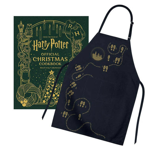 Harry Potter: Gift Set Edition Christmas Cookbook and Apron.