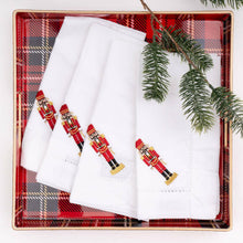 Load image into Gallery viewer, 4 Piece Set Nutcracker Embroidered Dinner Napkins.
