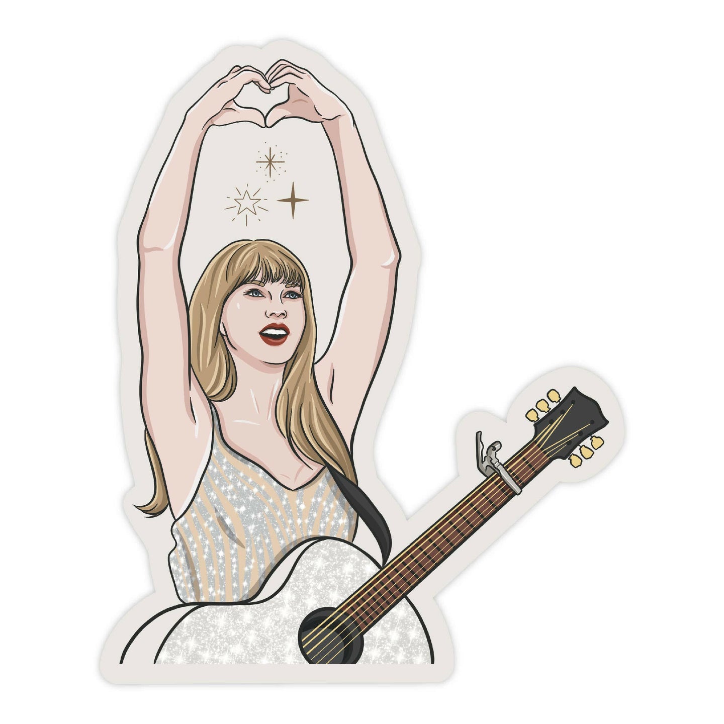 Taylor Fearless Pop Culture Sticker.