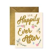 Load image into Gallery viewer, Happily Ever After Wedding Greeting Card.
