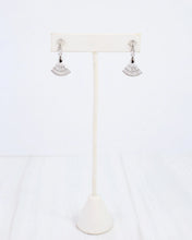 Load image into Gallery viewer, Cabrits CZ Fan Drop Earring Silver
