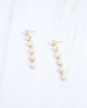 Load image into Gallery viewer, Julianne Pearl Dangle Earring Gold
