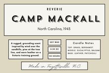 Load image into Gallery viewer, Camp Mackall Candle - Camp Mackall, North Carolina, 1943
