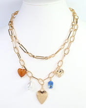 Load image into Gallery viewer, Annapolis Layered Charm Necklace Gold
