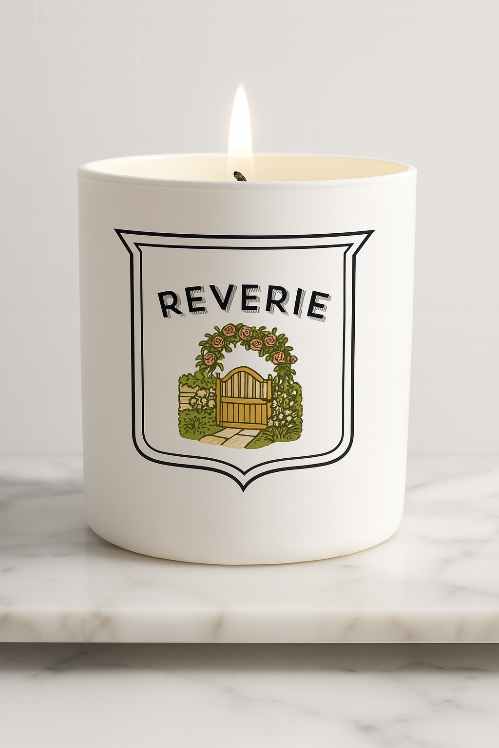 English Garden Candle - The Cotswolds, England, 1907