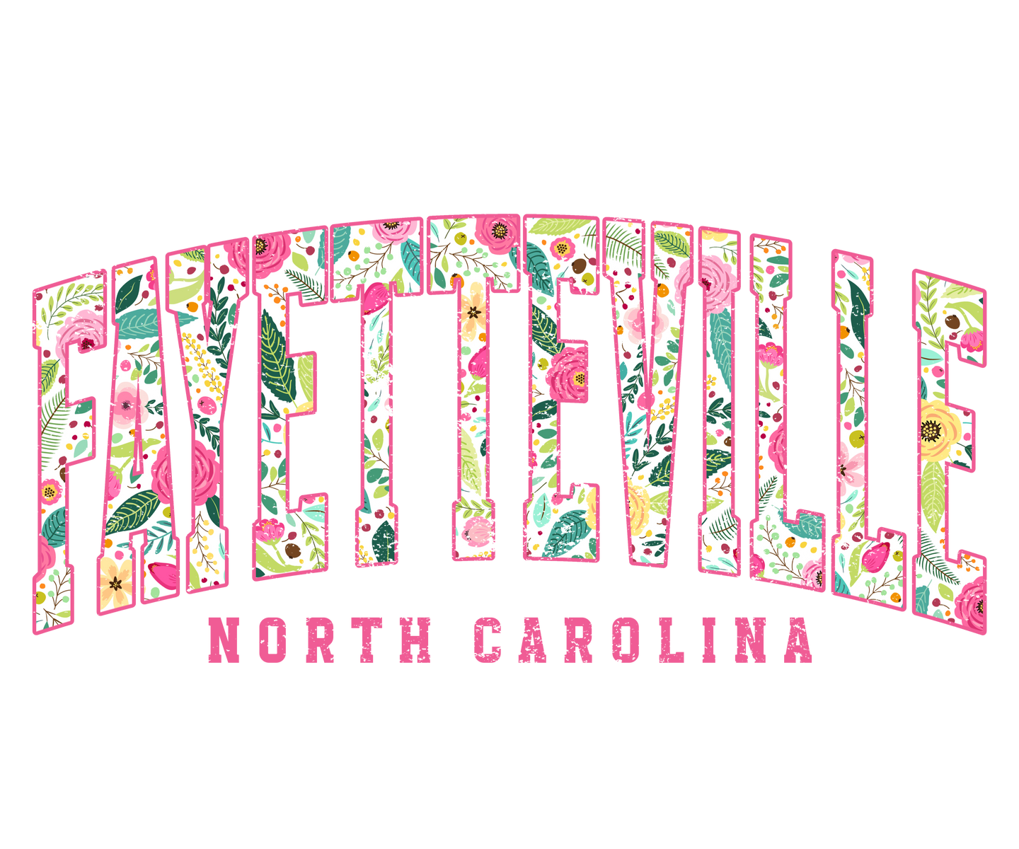 Fayetteville Floral Collegiate Sticker