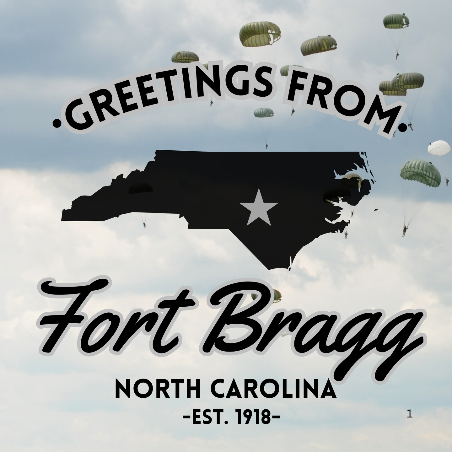 Greetings From Fort Bragg Sticker