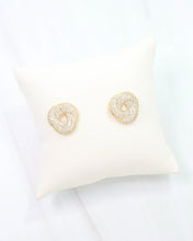 Load image into Gallery viewer, Davis CZ Knot Earring Gold

