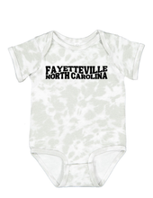 Load image into Gallery viewer, Fayetteville Grey Tie Dye Baby &amp; Toddler Tee
