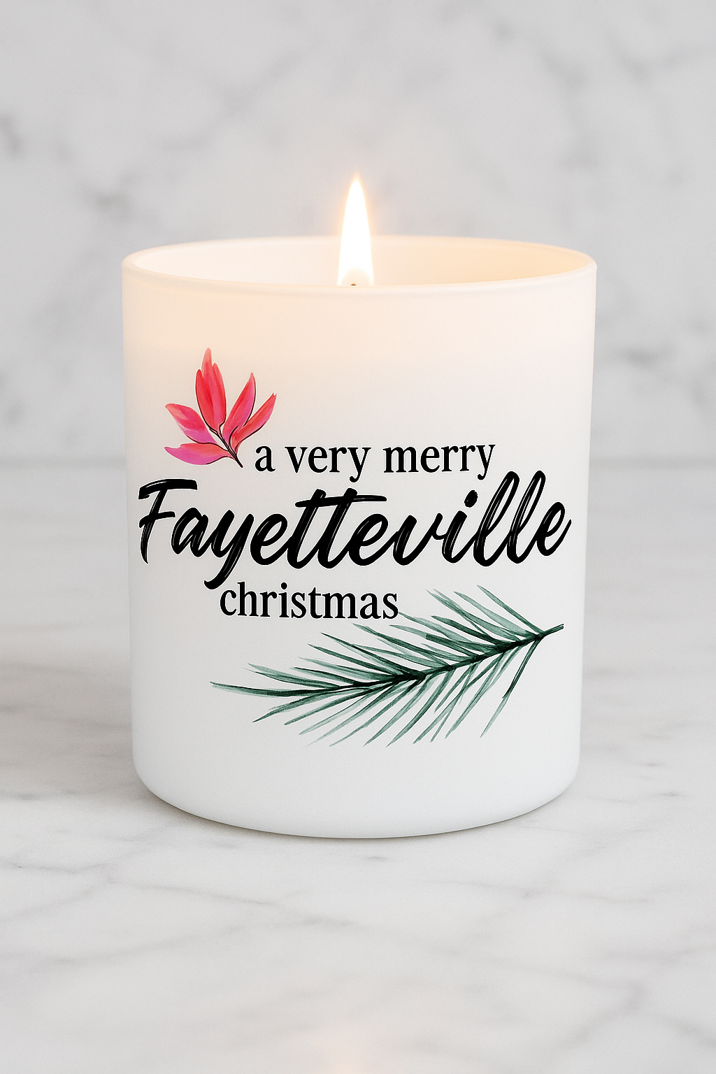 A Very Merry Fayetteville Christmas Candle