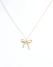 Load image into Gallery viewer, Phillips Bow Necklace Gold
