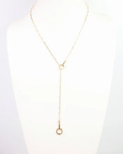 Load image into Gallery viewer, Haney Horsebit Y Necklace Gold
