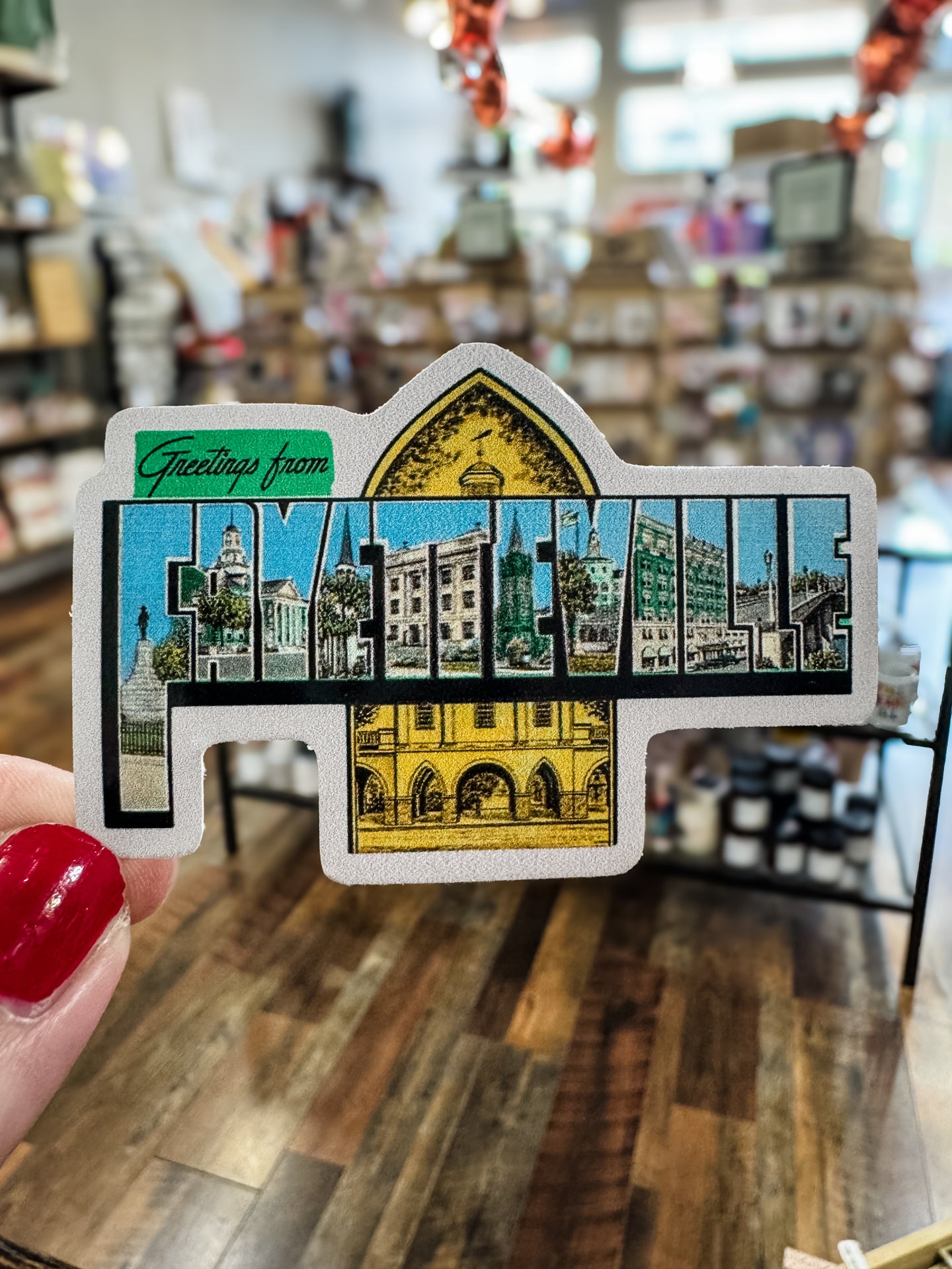 Greetings From Fayetteville Sticker