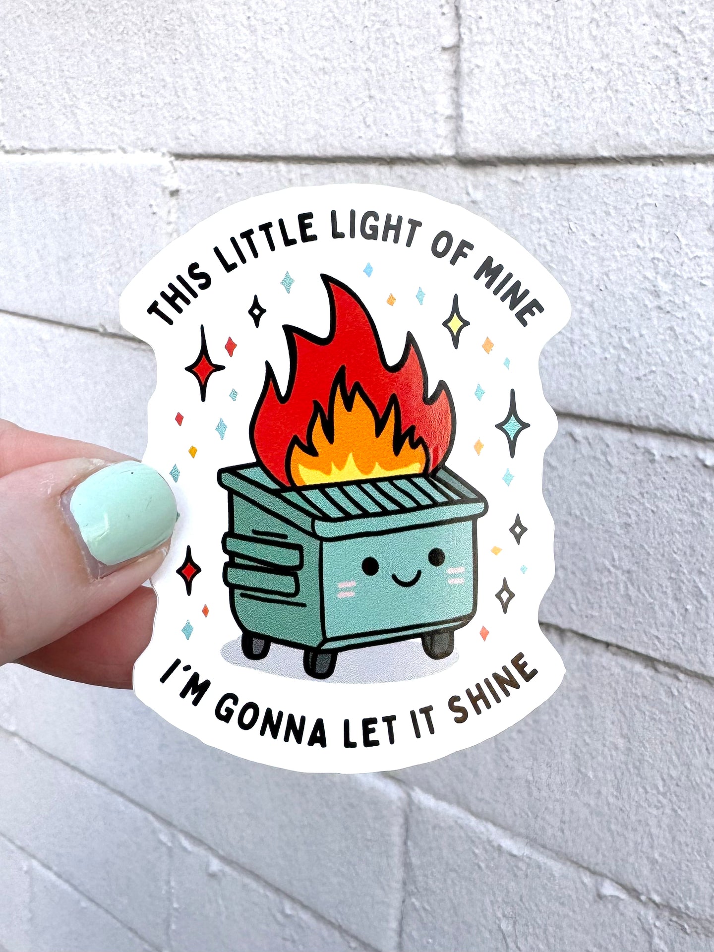 Dumpster Fire Sticker