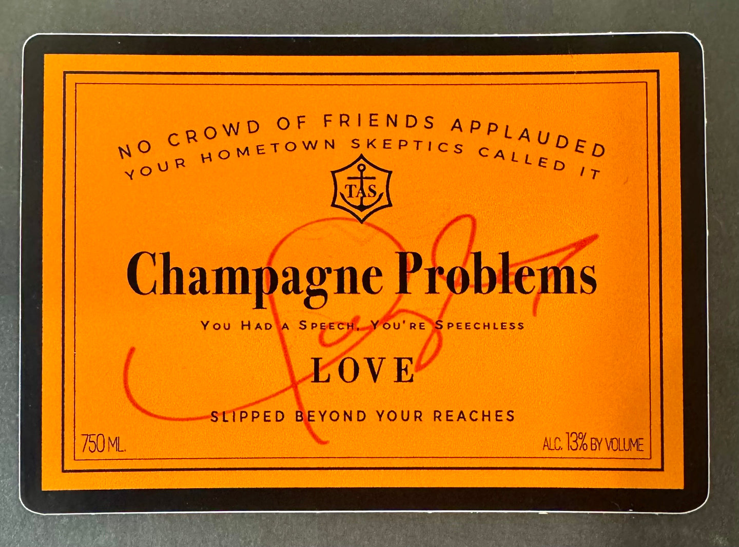 Swift - Champagne Problems Sticker