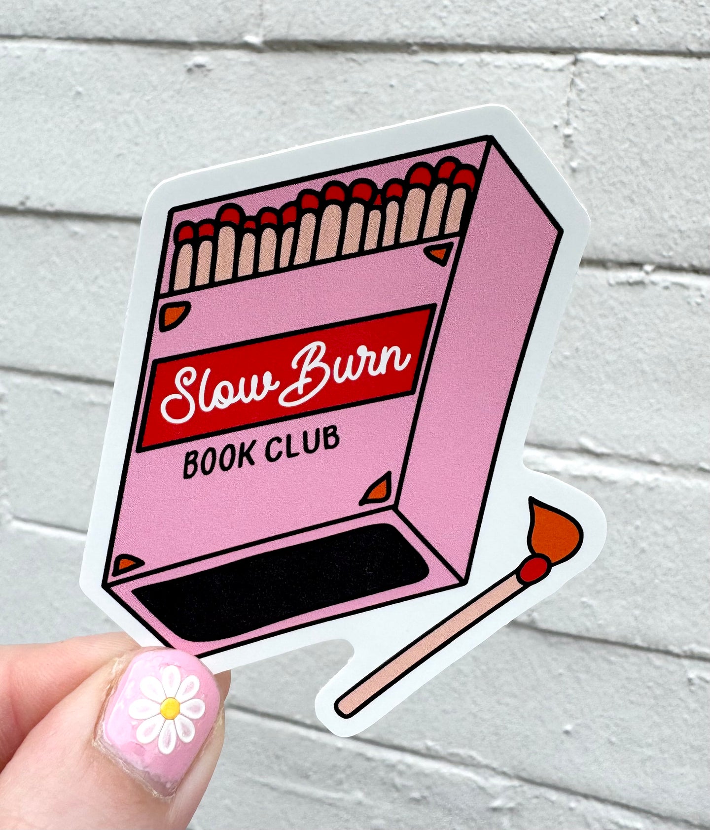 Slow Burn Book Club Sticker