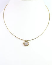 Load image into Gallery viewer, Ensley CZ Chain Necklace WR Gold
