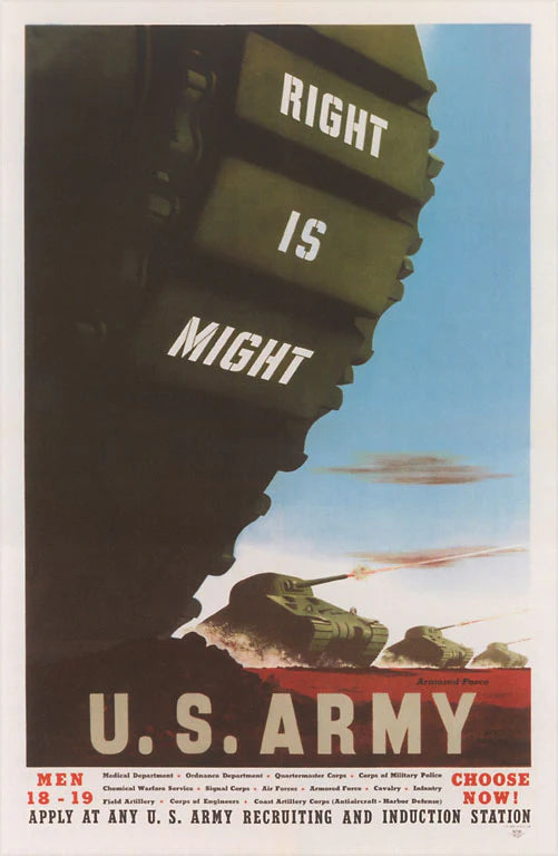 Right is Might Poster, Tanks Magnet