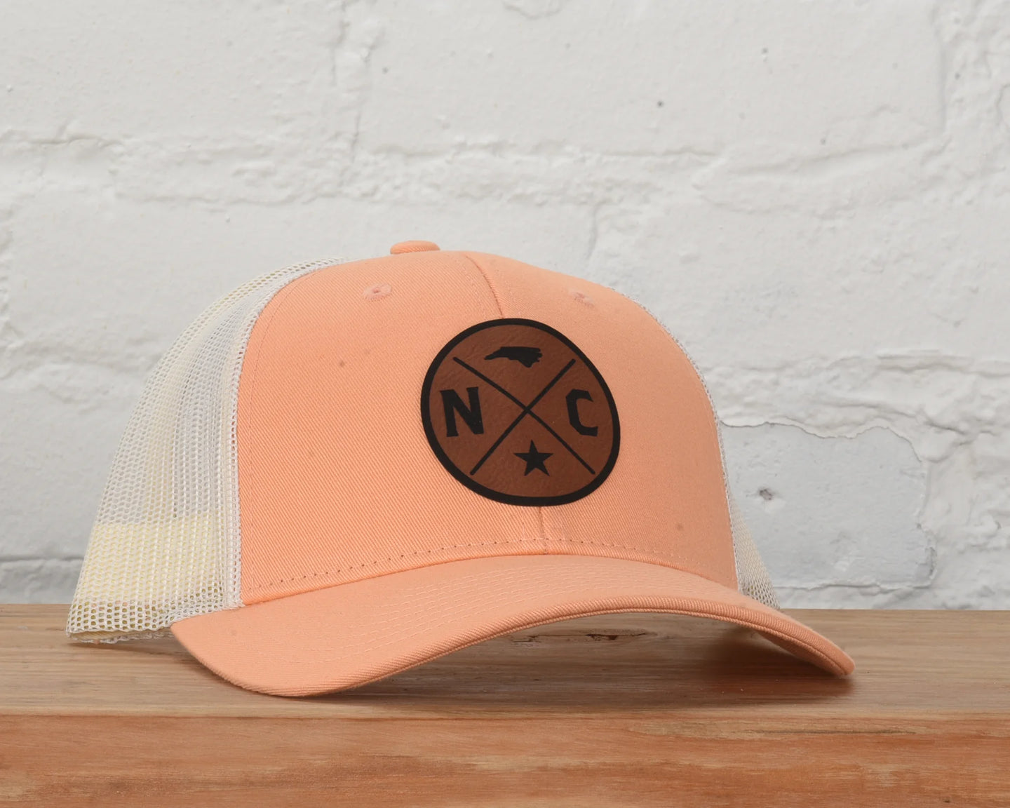 North Carolina Blue Ridge Snapback in Peach