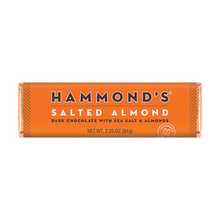Load image into Gallery viewer, Salted Almond Dark Chocolate Candy Bar
