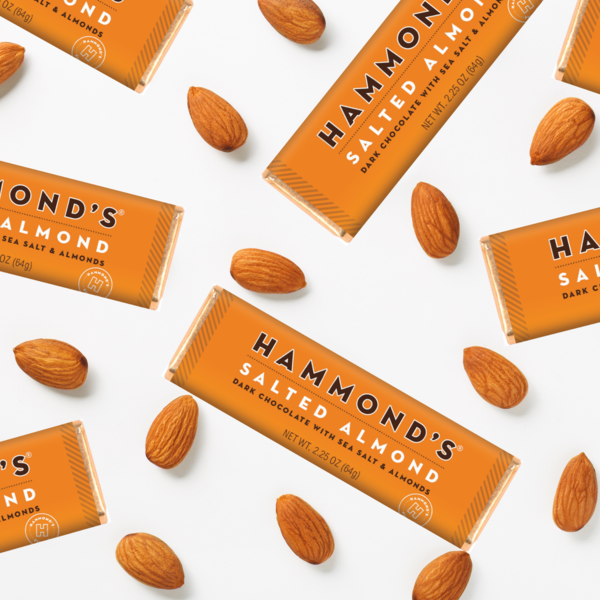 Salted Almond Dark Chocolate Candy Bar