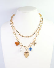 Load image into Gallery viewer, Annapolis Layered Charm Necklace Gold

