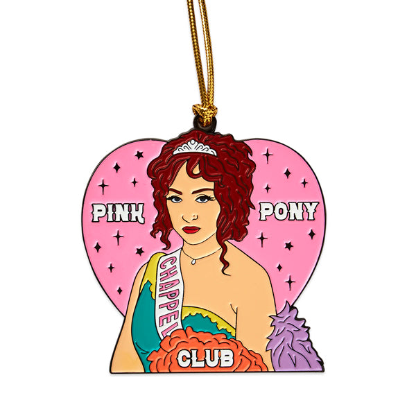 Chappell Roan Pink Pony Club Enamel Ornament