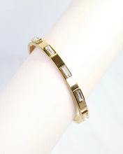 Load image into Gallery viewer, Cora CZ Cuff Bracelet WP Gold
