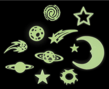 Load image into Gallery viewer, Cosmic Glow Stars Room Decor - Glow Stickers.
