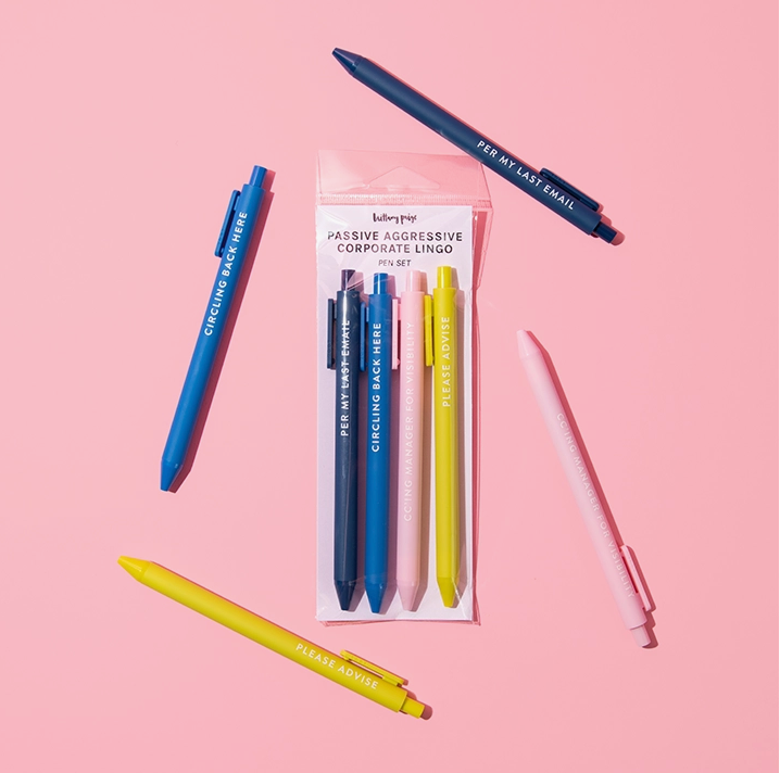 The (Very Passive Aggressive) Office Lingo Pen Set