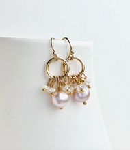 Load image into Gallery viewer, Pink Pearl Earrings
