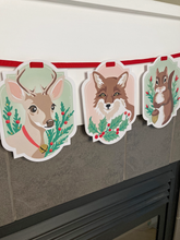 Load image into Gallery viewer, Holiday Forest Animals Paint-by-Number Hanging Banner Kit
