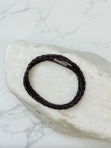 Men's Multi-Strand Leather Corded Wrap Bracelets.