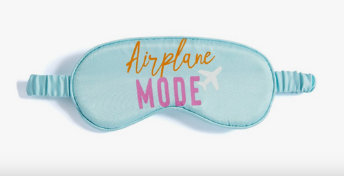 Airplane Mode Eye Mask, Turquoise.